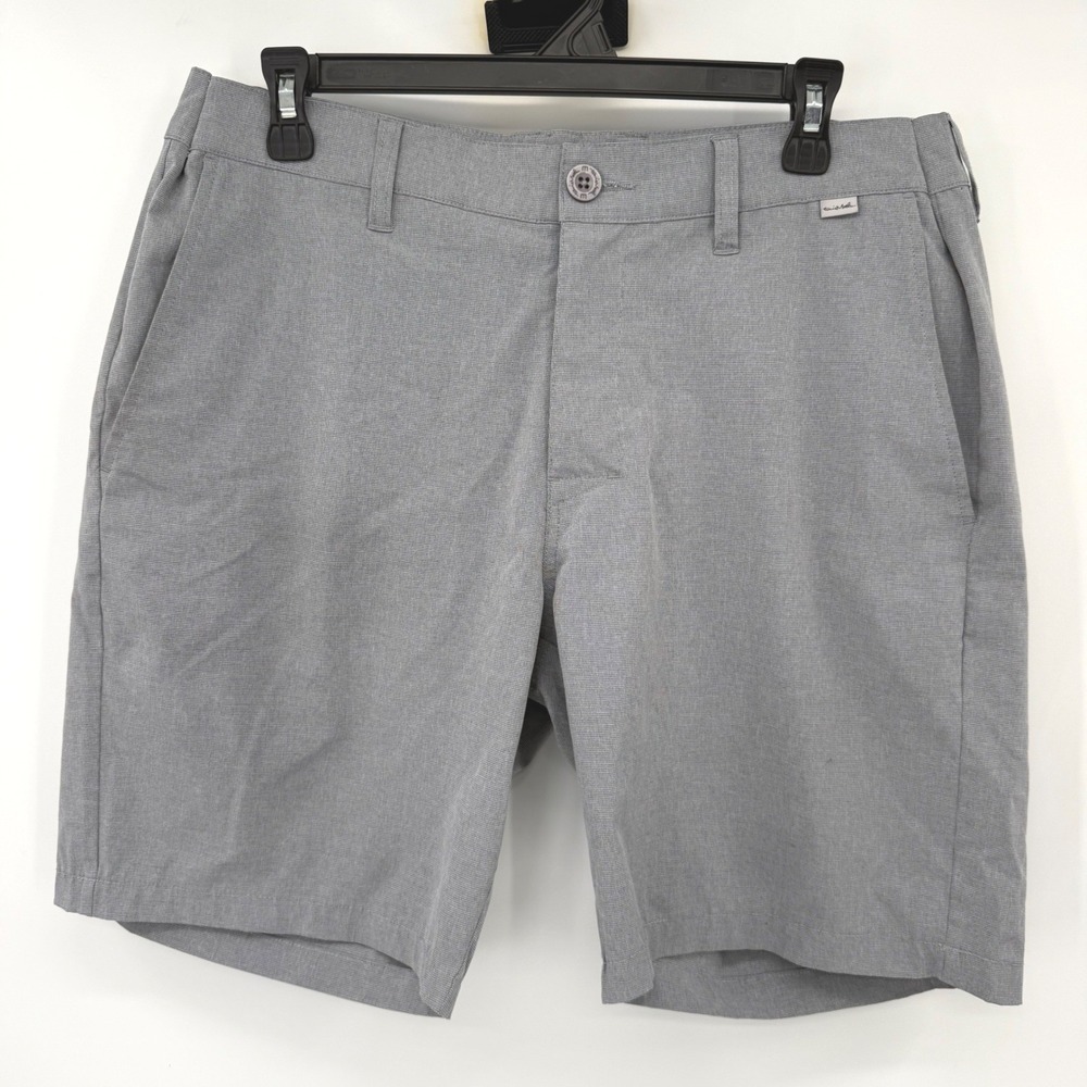 TravisMathew Shorts Mens 34 Grey Beck Hybrid Golf Performance Stretch